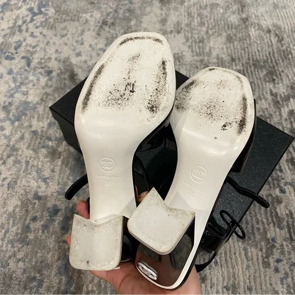 Chanel Patent Calfskin Sandal - size 36 - Picture 3 of 8